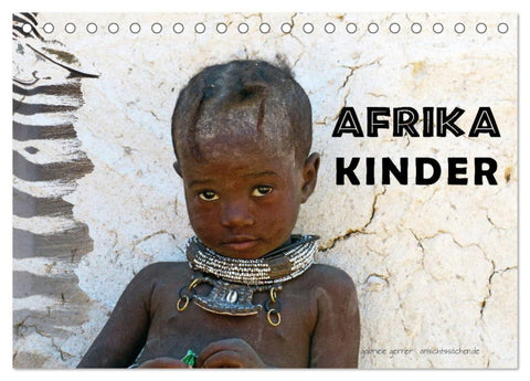 Afrika Kinder (Tischkalender 2027 DIN A5 quer), CALVENDO Monatskalender