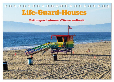 Life-Guard-Houses (Tischkalender 2027 DIN A5 quer), CALVENDO Monatskalender