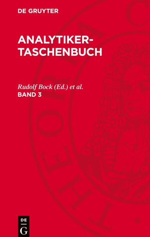 Analytiker-Taschenbuch. Band 3