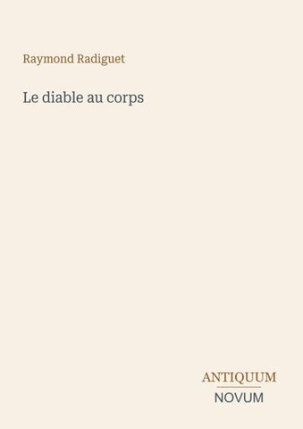 Le diable au corps