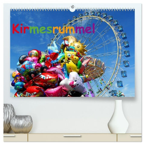 Kirmesrummel (hochwertiger Premium Wandkalender 2027 DIN A2 quer), Kunstdruck in Hochglanz