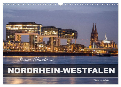 Blaue Stunde in Nordrhein-Westfalen (Wandkalender 2026 DIN A3 quer), CALVENDO Monatskalender