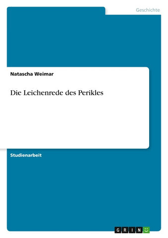 Die Leichenrede des Perikles