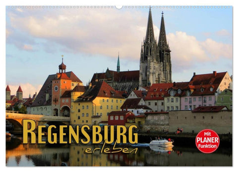 Regensburg erleben (Wandkalender 2026 DIN A2 quer), CALVENDO Monatskalender