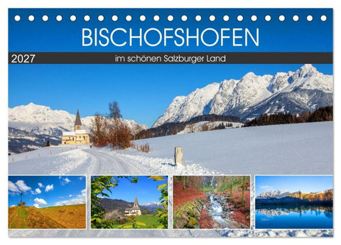 Bischofshofen im schönen Salzburger Land (Tischkalender 2027 DIN A5 quer), CALVENDO Monatskalender