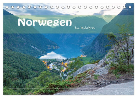 Norwegen in Bildern (Tischkalender 2026 DIN A5 quer), CALVENDO Monatskalender