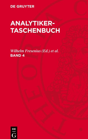 Analytiker-Taschenbuch. Band 4