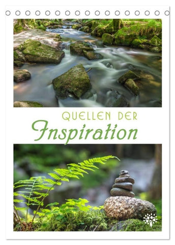 Quellen der Inspiration (Tischkalender 2027 DIN A5 hoch), CALVENDO Monatskalender