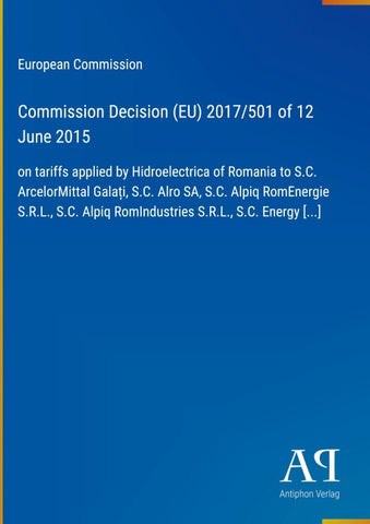 Commission Decision (EU) 2017/501 of 12 June 2015