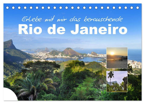 Erlebe mit mir das berauschende Rio de Janeiro (Tischkalender 2027 DIN A5 quer), CALVENDO Monatskalender