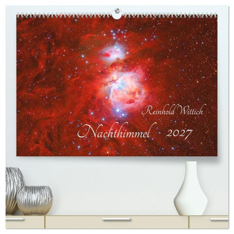 Nachthimmel (hochwertiger Premium Wandkalender 2027 DIN A2 quer), Kunstdruck in Hochglanz