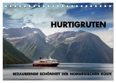 Hurtigruten - Bezaubernde Schönheit der norwegischen Küste (Tischkalender 2027 DIN A5 quer), CALVENDO Monatskalender