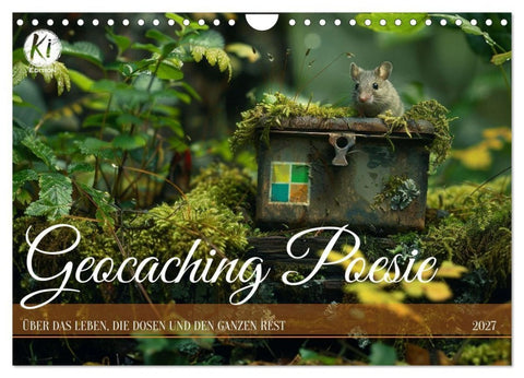 Geocaching Poesie (Wandkalender 2027 DIN A4 quer), CALVENDO Monatskalender