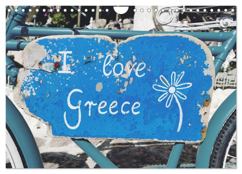 I love Greece (Wandkalender 2026 DIN A4 quer), CALVENDO Monatskalender