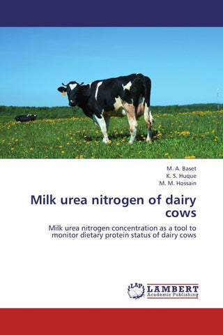 Milk urea nitrogen of dairy cows