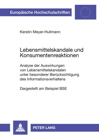Lebensmittelskandale und Konsumentenreaktionen