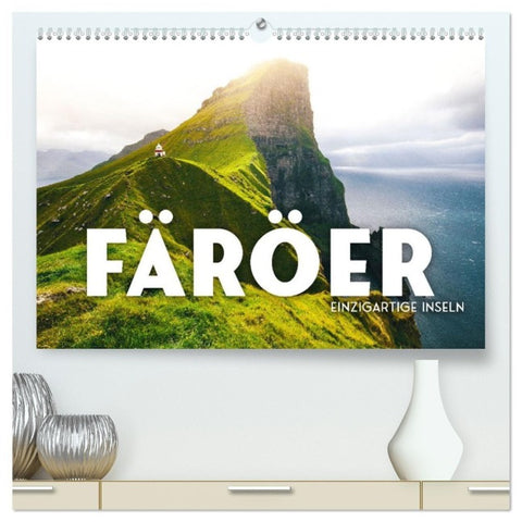 Färöer - Einzigartige Inseln (hochwertiger Premium Wandkalender 2026 DIN A2 quer), Kunstdruck in Hochglanz