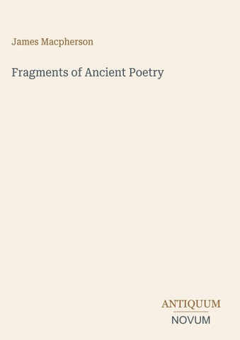 Fragments of Ancient Poetry