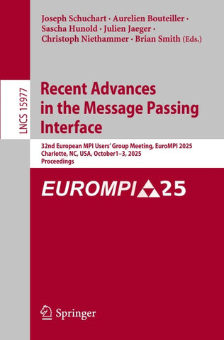 Recent Advances in the Message Passing Interface