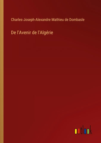 De l'Avenir de l'Algérie