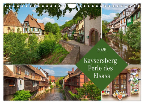 Kaisersberg Perle des Elsass (Wandkalender 2026 DIN A4 quer), CALVENDO Monatskalender