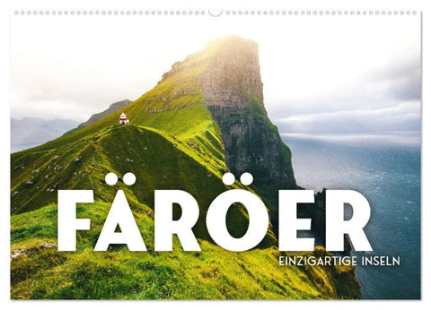 Färöer - Einzigartige Inseln (Wandkalender 2026 DIN A2 quer), CALVENDO Monatskalender
