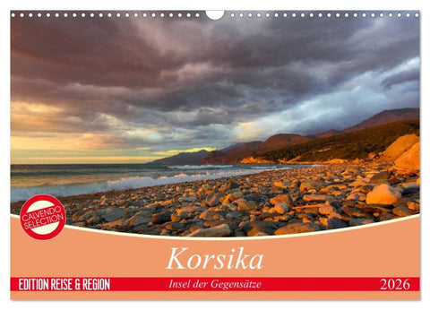 Korsika - Insel der Gegensätze (Wandkalender 2026 DIN A3 quer), CALVENDO Monatskalender