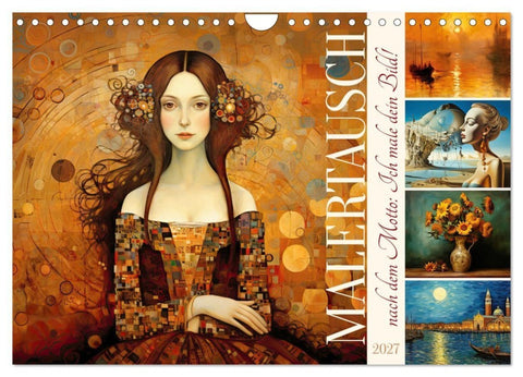 Malertausch (Wandkalender 2027 DIN A4 quer), CALVENDO Monatskalender