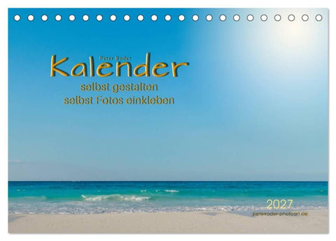 Kalender - selbst gestalten, Fotos selbst einkleben (Tischkalender 2027 DIN A5 quer), CALVENDO Monatskalender