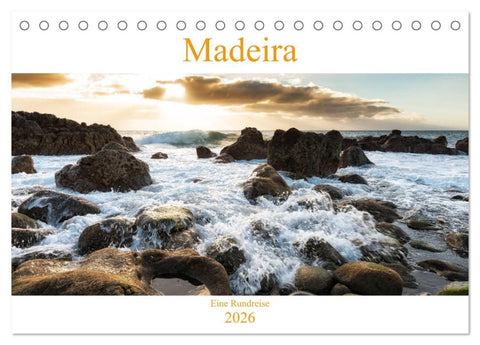 Madeira - eine Rundreise (Tischkalender 2026 DIN A5 quer), CALVENDO Monatskalender