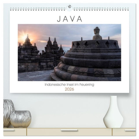 Java, Indonesische Insel im Feuerring (hochwertiger Premium Wandkalender 2026 DIN A2 quer), Kunstdruck in Hochglanz