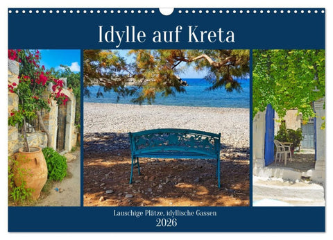 Idylle auf Kreta (Wandkalender 2026 DIN A3 quer), CALVENDO Monatskalender