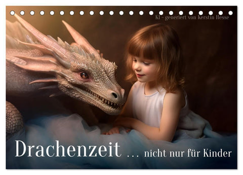 Drachenzeit.. nicht nur für Kinder (Tischkalender 2027 DIN A5 quer), CALVENDO Monatskalender