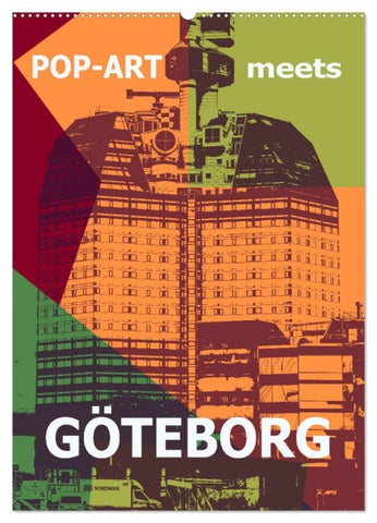 POP-ART meets Göteborg (Wandkalender 2027 DIN A2 hoch), CALVENDO Monatskalender