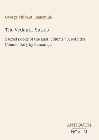 The Vedanta-Sutras