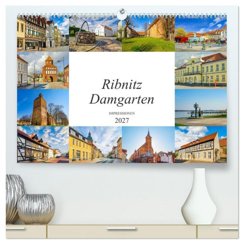 Ribnitz Damgarten Impressionen (hochwertiger Premium Wandkalender 2027 DIN A2 quer), Kunstdruck in Hochglanz