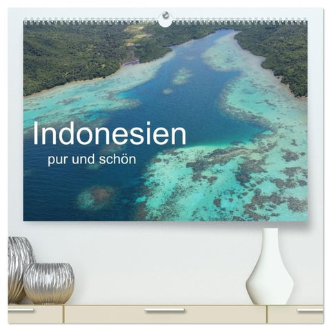 Indonesien pur und schön (hochwertiger Premium Wandkalender 2027 DIN A2 quer), Kunstdruck in Hochglanz
