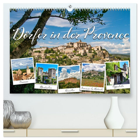 Dörfer in der Provence (hochwertiger Premium Wandkalender 2027 DIN A2 quer), Kunstdruck in Hochglanz