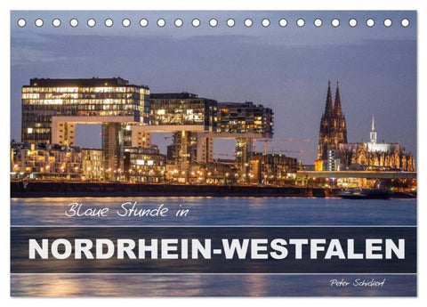 Blaue Stunde in Nordrhein-Westfalen (Tischkalender 2027 DIN A5 quer), CALVENDO Monatskalender