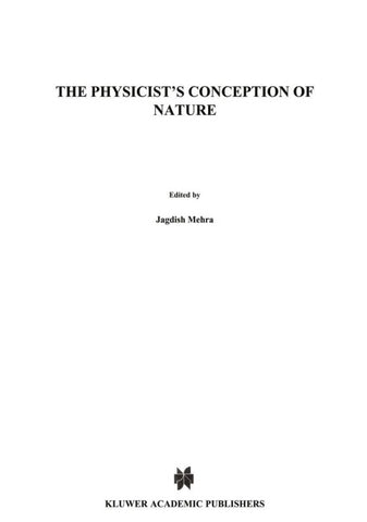 The Physicist's Conception of Nature
