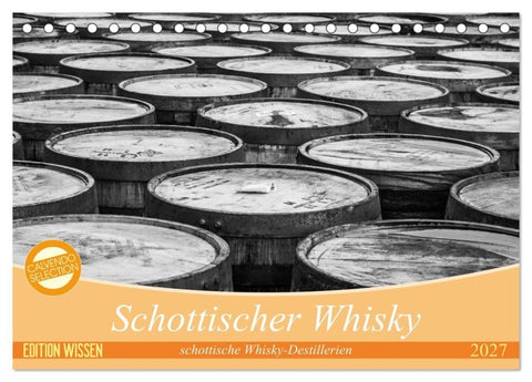 Schottischer Whisky (Tischkalender 2027 DIN A5 quer), CALVENDO Monatskalender