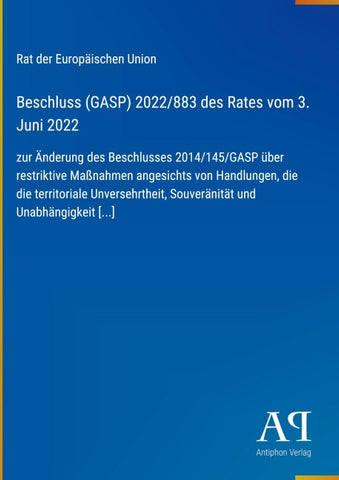 Beschluss (GASP) 2022/883 des Rates vom 3. Juni 2022