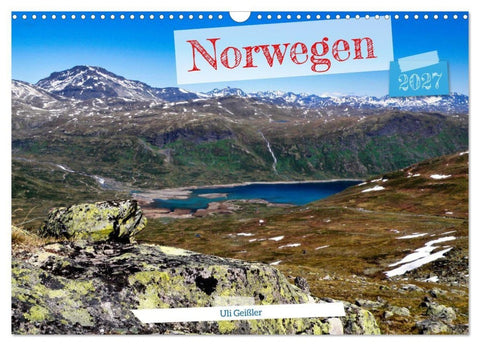Norwegen Wanderbar (Wandkalender 2027 DIN A3 quer), CALVENDO Monatskalender