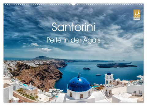 Santorini - Perle in der Ägais (Wandkalender 2026 DIN A2 quer), CALVENDO Monatskalender