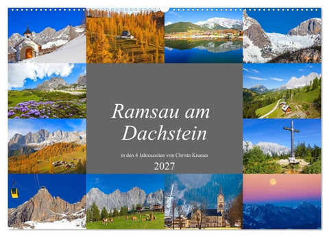 Ramsau am Dachstein (Wandkalender 2027 DIN A2 quer), CALVENDO Monatskalender