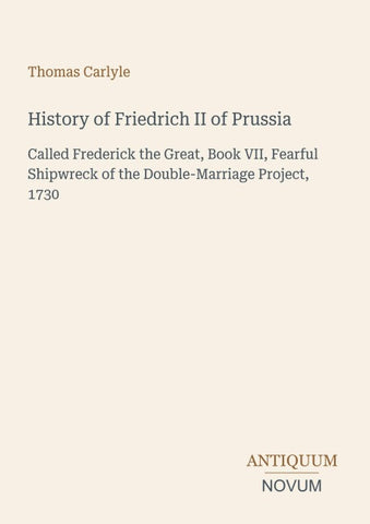 History of Friedrich II of Prussia