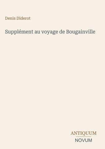 Supplément au voyage de Bougainville