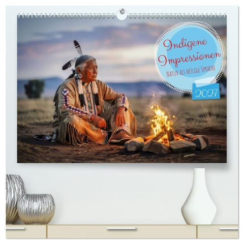 Indigene Impressionen (hochwertiger Premium Wandkalender 2027 DIN A2 quer), Kunstdruck in Hochglanz