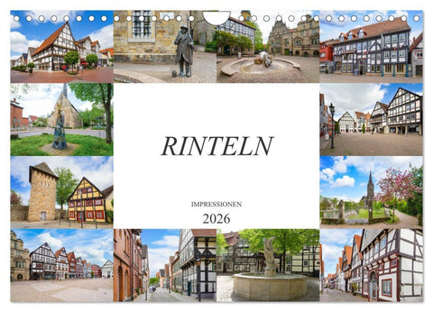 Rinteln Impressionen (Wandkalender 2026 DIN A4 quer), CALVENDO Monatskalender