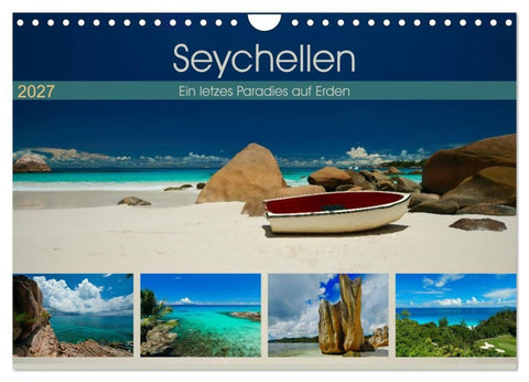 Seychellen - Ein letztes Paradies auf Erden (Wandkalender 2027 DIN A4 quer), CALVENDO Monatskalender